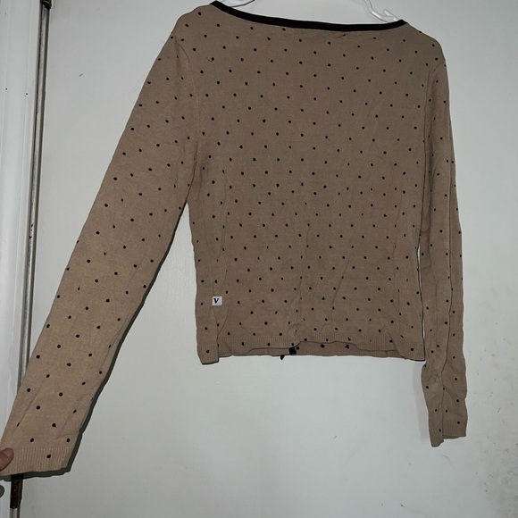 Vertigo Paris Beige Polka Dot Cardigan - Picture 5 of 5
